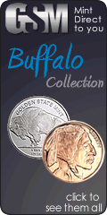 Buffalo copper and silver round collection