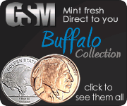 Buffalo copper and silver round collection