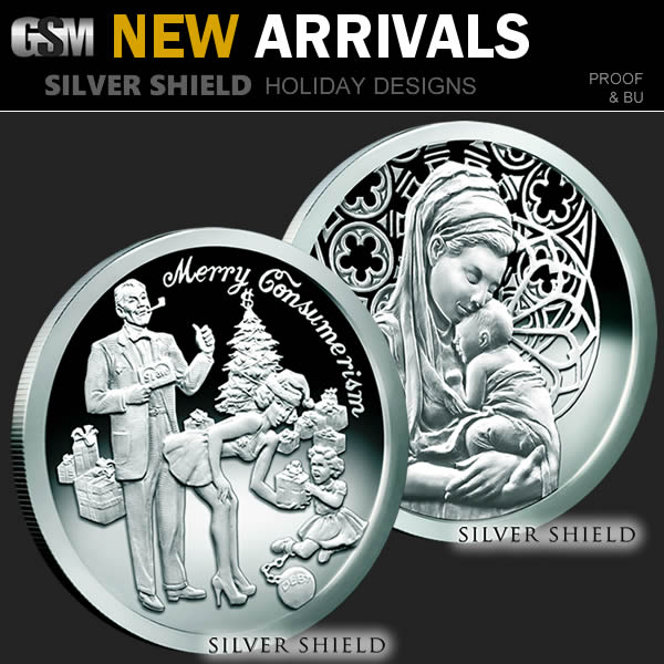 New Silver, Copper and Gold products at Golden State Mint
